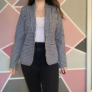 tommy hilfiger checkered blazer
